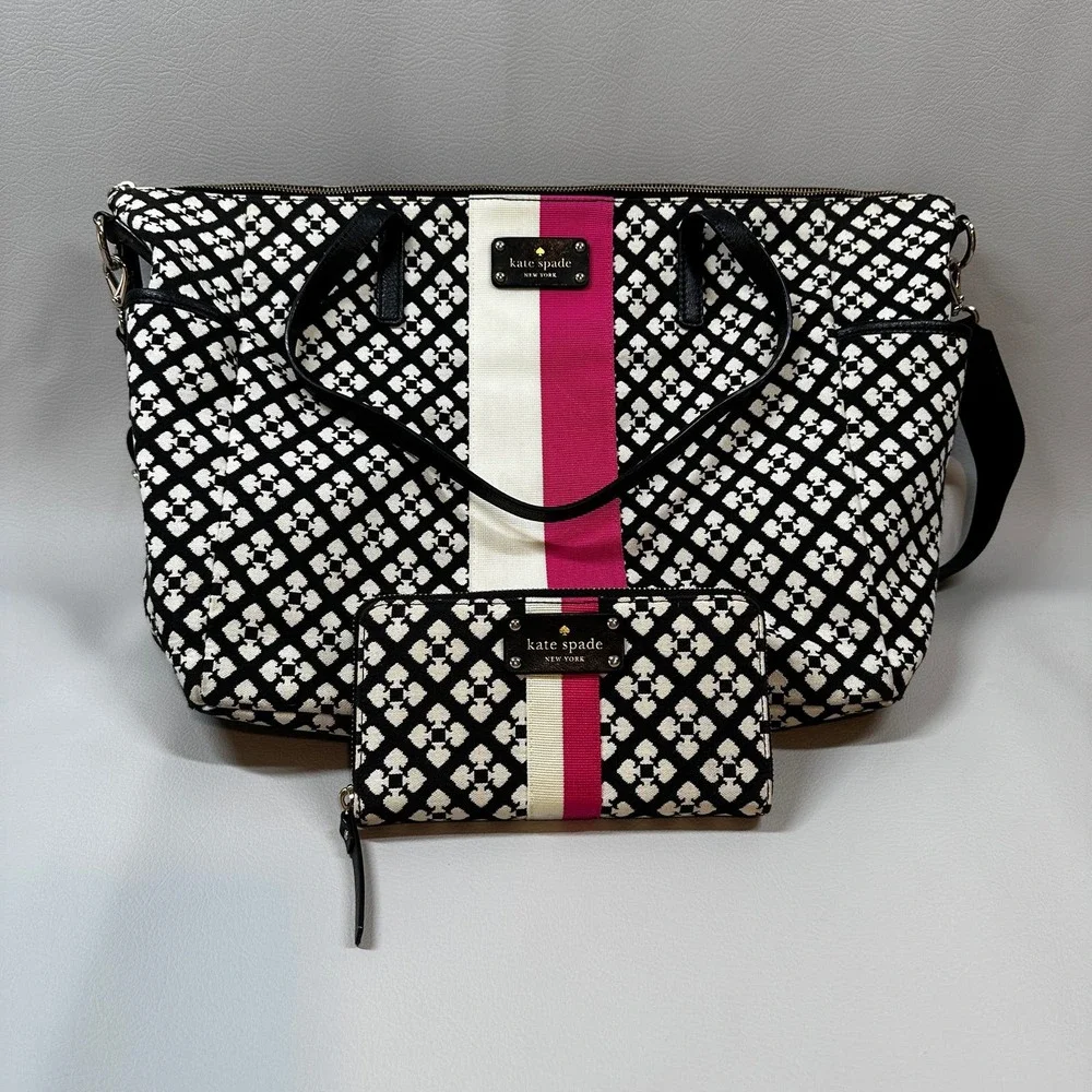 Kate Spade / Diaper Bag & Matching Wallet - Picture 2 of 16